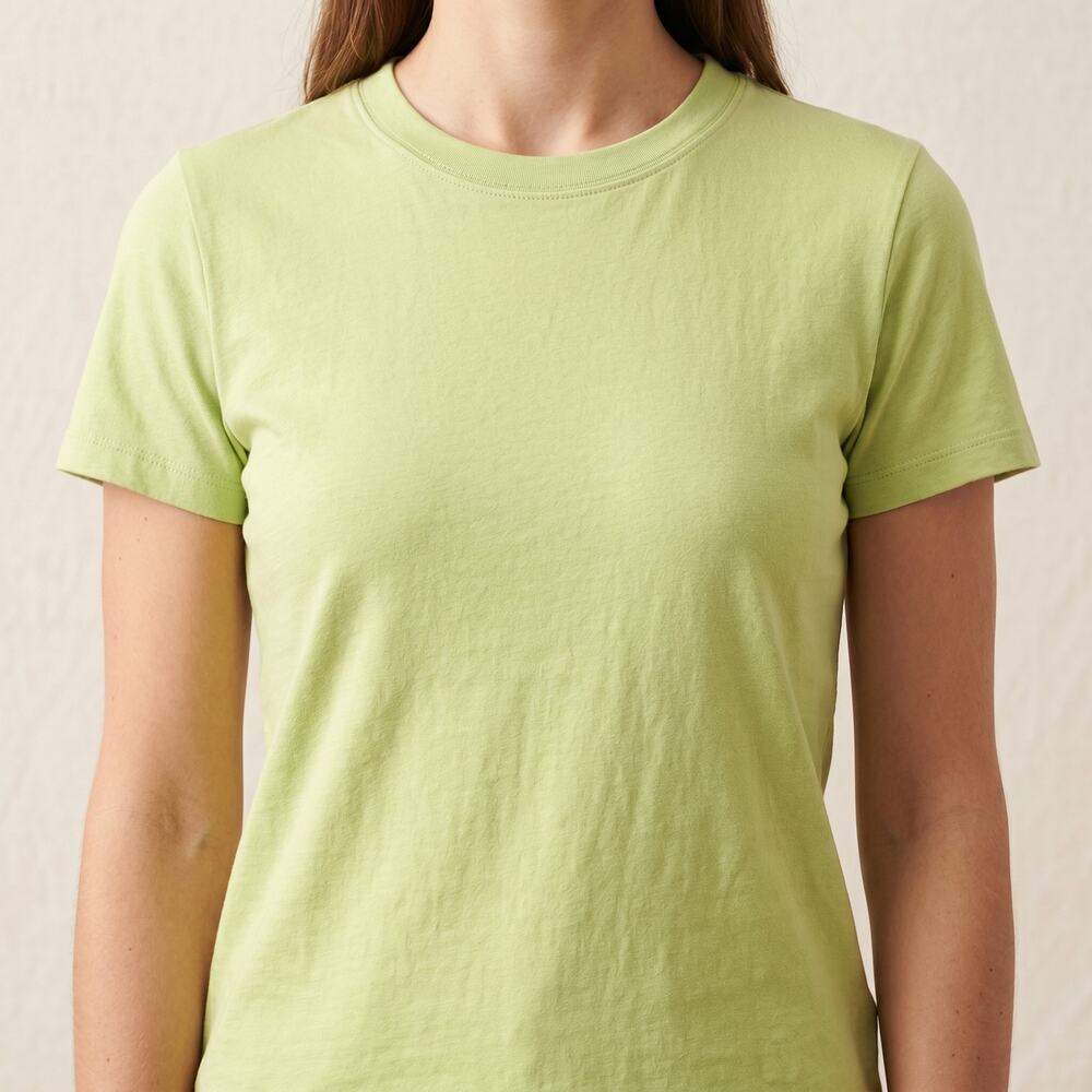 NICO Women's Organic Cotton T-Shirt Plant Dyed Green Sustainable Small
